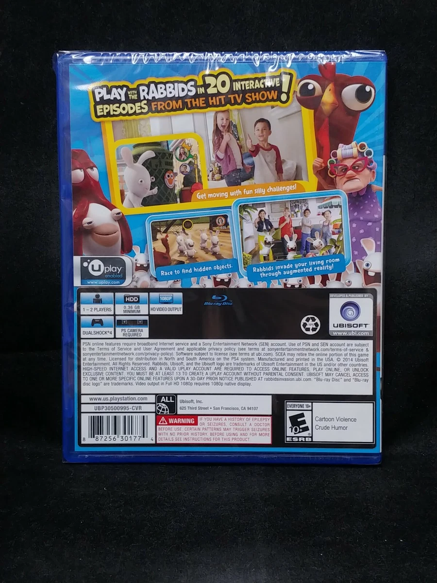 Rabbids Invasion PS4 Playstation 4 BRAND NEW Region Free