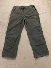 MENS 38 x 32 - Carhartt B11 Duck Unlined Original Dungaree Fit Work Pants