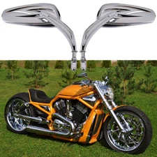 Custom Chrome Motorcycle Rearview Side Mirrors For Harley Davidson VRSCA V-Rod