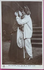 Missbeatrice terry and Mr.h. marsen allen RPPC Celebrities POSTCARD Tuck's