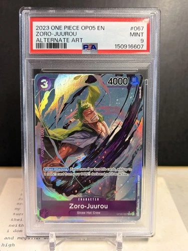 Zoro Juurou 2023 One Piece OP05-067 Alternate Art PSA 10 Gem Mint English