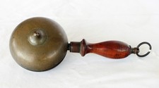 Antique Handheld “Muffin” Fire/Town Crier/School Bell Works