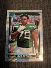 2021 Donruss Optic Football NY Jets Alijah Vera-Tucker 39/299 Wave Rated Rookie
