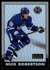 2020-21 O-Pee-Chee Platinum Retro Rainmbow Nick Robertson Toronto Maple Leafs