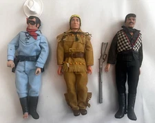 Vintage 1973 Gabriel Toys The Lone Ranger, Tonto And Butch10” Action Figures.