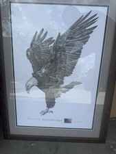 Hand Painted Freedom Eagle Wall Art Bald Eagle Wall Decor Bald Eagle Art