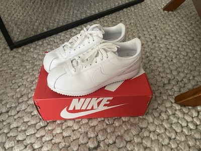 Nike Cortez Sneaker Neuwertig Damen 38 White Vintage Leder  US 7 Weiß Selten