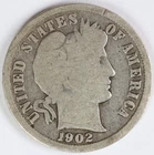 1902 S Barber Dime