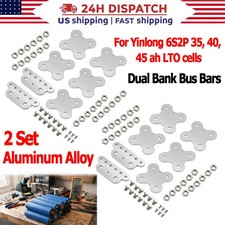 For Yinlong 70ah 80ah 90ah Car Audio Battery Dual Bank Aluminum Bus Bars 2 Sets
