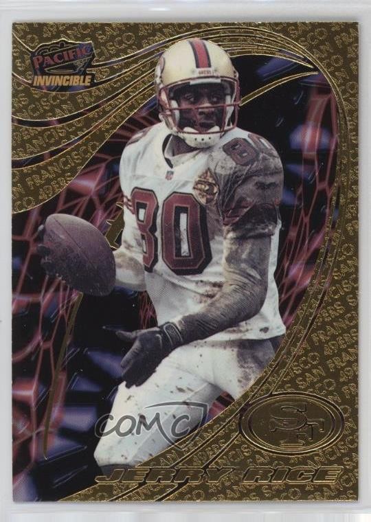 1997 Pacific Invincible Pop-Cards Limited Edition Prizes Jerry Rice #10 HOF 0w6