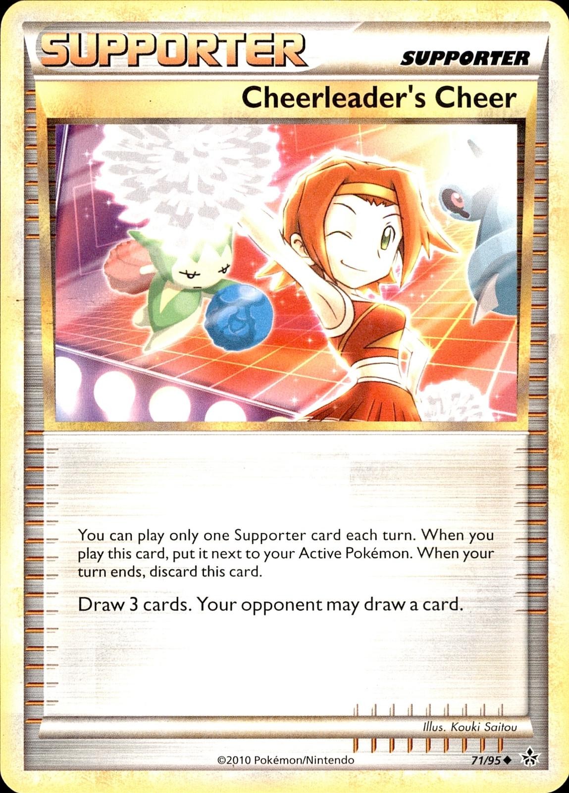 POKEMON CHEERLEADER'S CHEER 71/95 HGSS UNLEASHED UNCOMMON MP