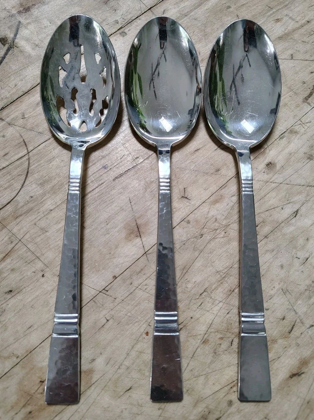 3 Gorham Baluster Stainless Steel Serving Spoons Solid and Pierced
Opens in a new window or tab