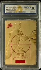 1997 Michael Jordan Fleer Ultra Court Masters 23K Gold - Graded WCG GEM-MINT 10