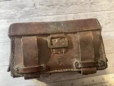 ORIGINAL WWI GERMAN LEATHER MEDICAL MEDIC KIT POUCH