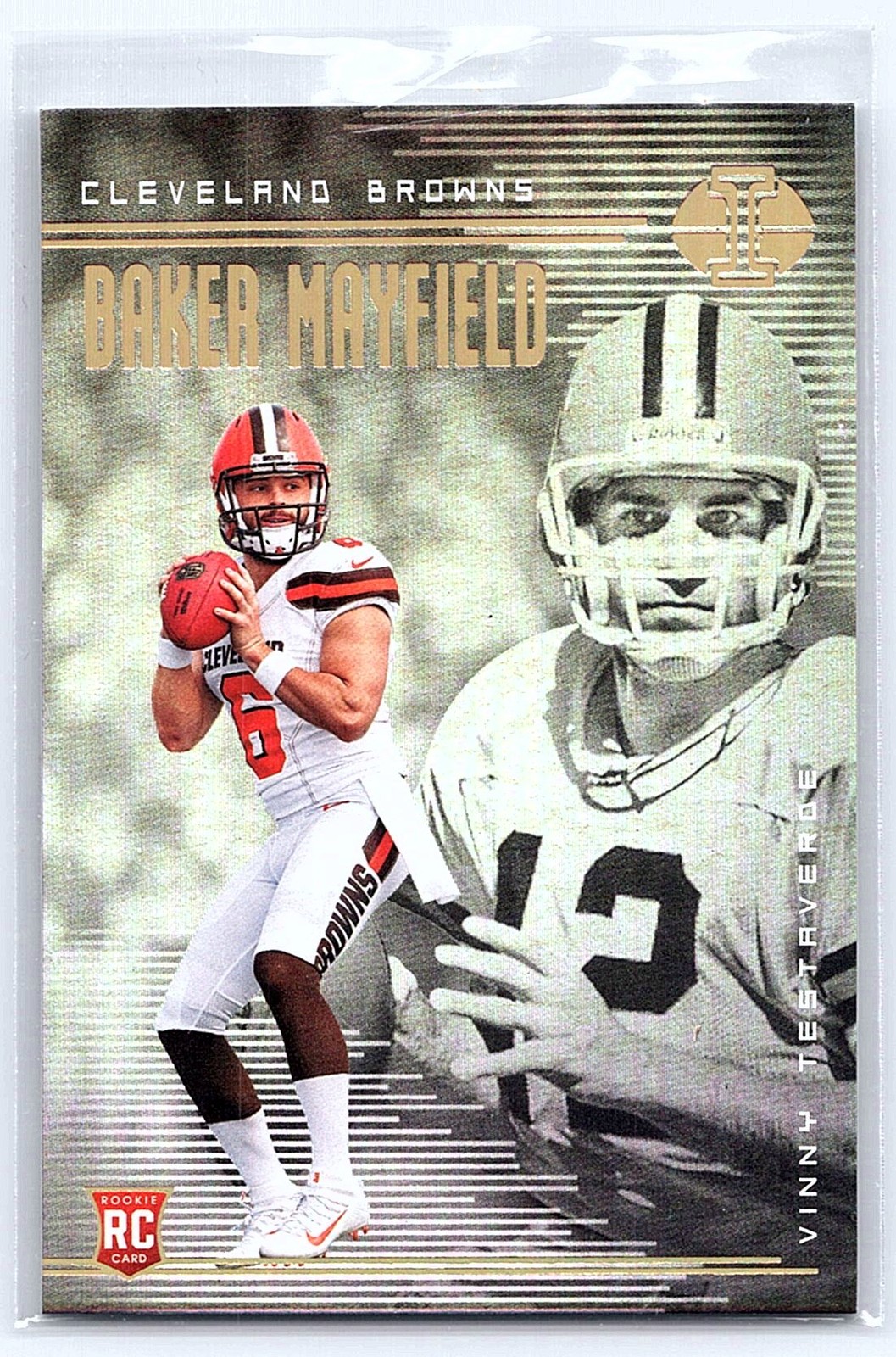 2018 Panini Illusions #2 Baker Mayfield / Vinny Testaverde Rookie