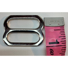  12 ONE INCH Chrome Slide, 1" Metal adjustable Webbing Backpack Strap Buckles