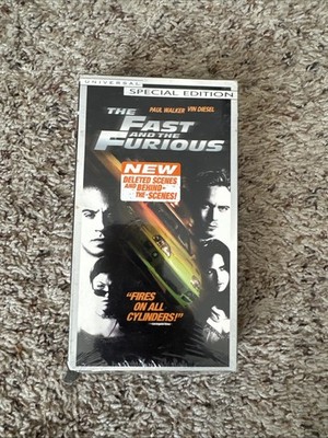 The Fast and the Furious VHS 2001 Paul Walker Vin Diesel SEALED Special Ed. Y2K