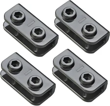 4PCS Black Canopy Replacement Parts,Rectangular Bracket 