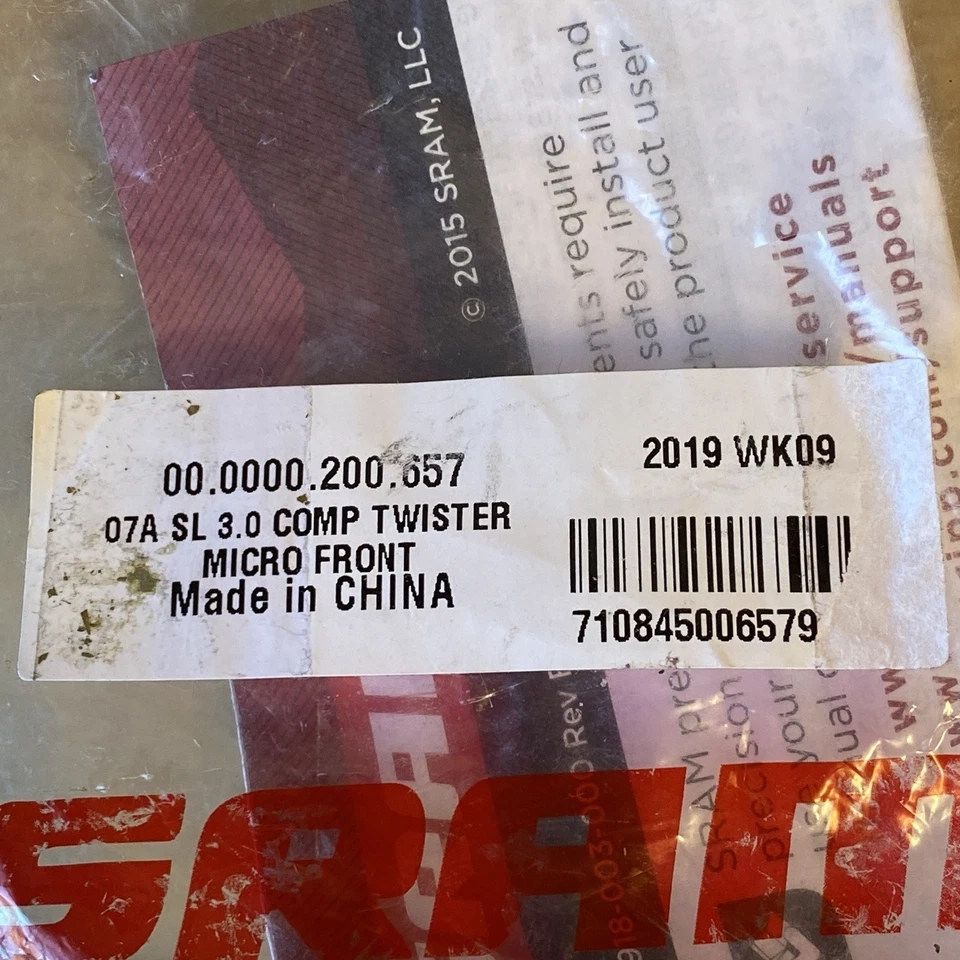 SRAM 3.0 Comp Gripshift Twist Shifter Triple Mountain MTB Front NEW - Image 3 of 3