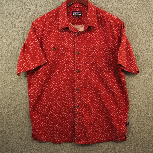 Patagonia Men's L Red Short Sleeve Shirt w/ Two Front Pockets - Bild 5 von 11