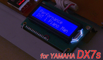 Yamaha DX7s High Brightness Blue LED Backlight LCD Display Replacement New