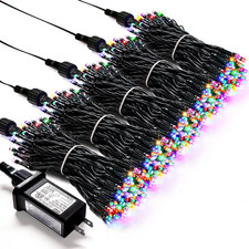 500 Waterproof LED Christmas Lights - Multicolor Twinkle String Lights