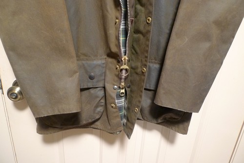 BARBOUR - GIACCA A50 MOORLAND WAX COTONE - OLIVA - MADE IN UK - 42 - Foto 13 di 24