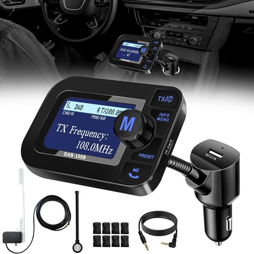 DeeprBetter DAB+ Adapter Für Auto - Mit Bluetooth & LCD Display