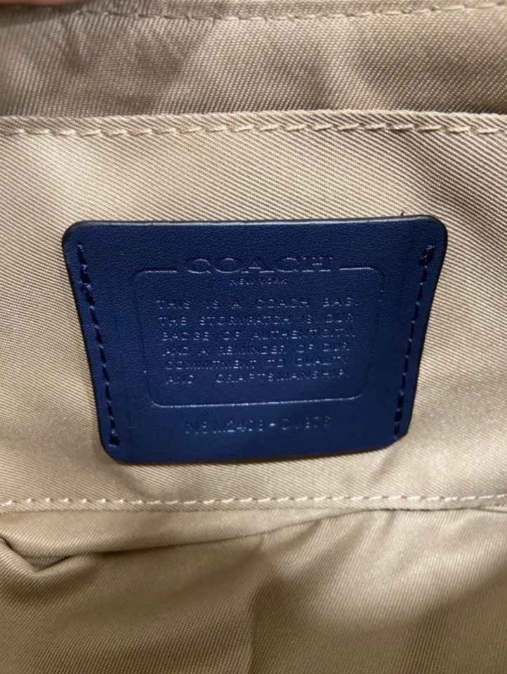 Sac Coach Femme Bleu Monogram Signature Jacquard – Bandoulière / Pochette - Photo 3/3