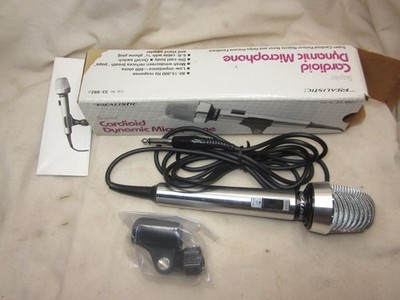 vintage REALISTIC Super Cardioid Dynamic Microphone 33-992D Mic