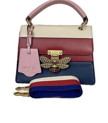 Gucci Queen Margaret Bee Crossbody Bag with COA, Dustbag & Original Strap