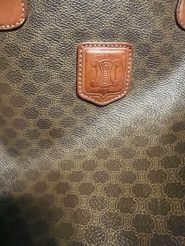 VINTAGE CELINE MACADAM UMHÄNGETASCHE BOSTON TASCHE BRAUN REISSVERSCHLUSS LEDER FRONT- & RÜCKENTASCHEN - Bild 9 von 11