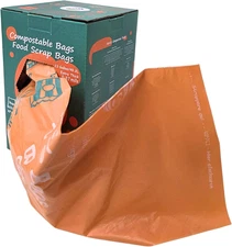 Compostable Trash Bags 13 Gallon, Tall Kitchen Heavey Duty Food Waste Bags, Extr