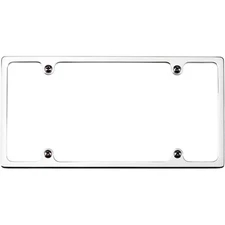 Billet Specialties 55020 License Plate Frame Polished Billet Aluminum Slimline