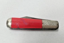Vintage Imperial Barlow 2 Blade Pocket Knife 3" 1946-1956 Red 2 1/4" Blade USA