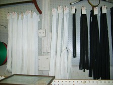 48 inch Open ended, Double pull YKK 10 MARINE ZIPPERS.BLACK or WHITE. BOAT