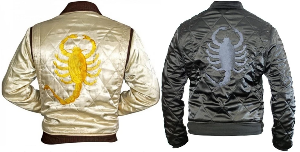 Chaqueta Slim Fit Drive Biker Rider Trucker Hot Ryan Gosling Bordada Escorpión Foto 3 de 4