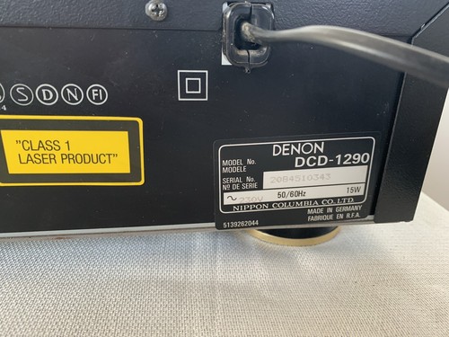 Denon DCD-1290 CD Spieler CD Player Schwarz Black - Bild 6 von 13