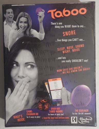Hasbro TABOO: The Game of Unspeakable Fun (2013) - Squeaker Party NEW SEALED - Picture 2 of 4
