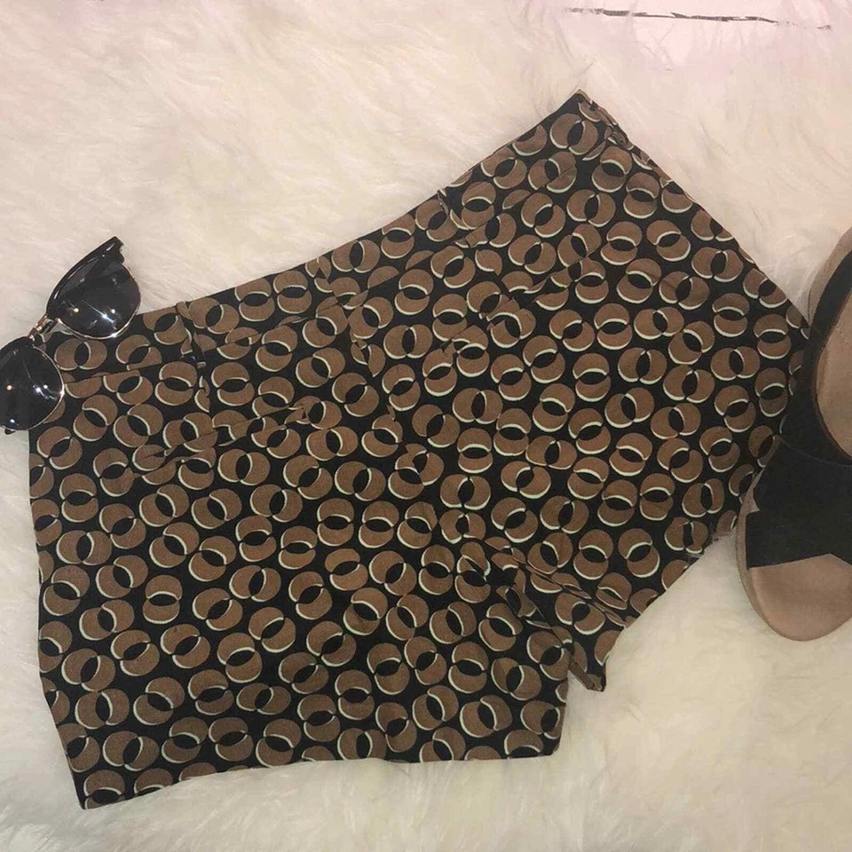 Pantalones Cortos Alane By Diane Von Furstenberg Marrón Tostado Pana Claro Para Mujer Talla 6 Foto 2 de 4