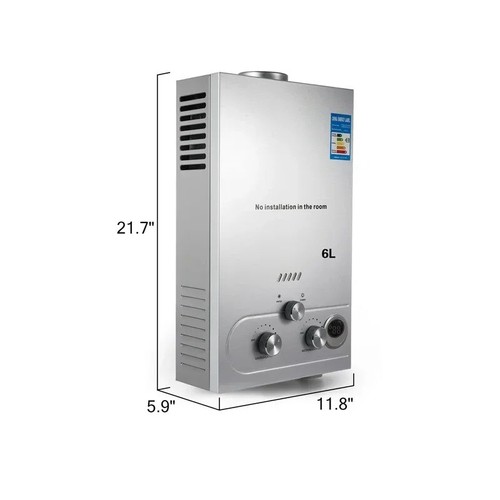 VEVOR 6-18L LPG Prapane Durchlauferhitzer Warmwasserbereiter Boiler-Wasserspeich - Afbeelding 25 van 31
