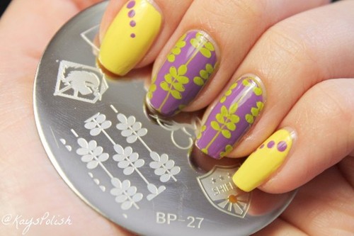 Badge Theme Nail Art Stamping Template Image Plate Stamper Scraper Kit BP 27 - Picture 10 of 11