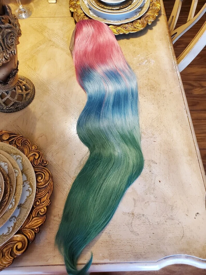 Peluca delantera de encaje arco iris 24-26 pulgadas!! Foto 3 de 3