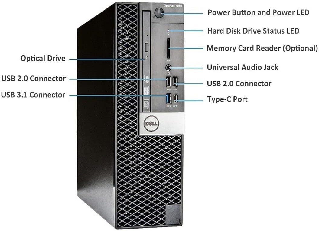 Dell OptiPlex 7050 SFF Core i7 6700 3.4 GHz 32GB RAM 1TB SSD Win