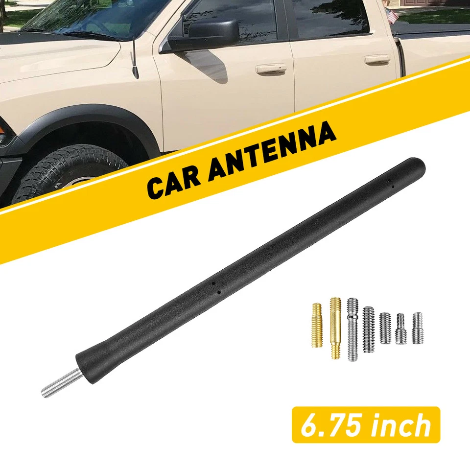 Mástil de antena negro corto de 6,75 pulgadas radio AM/FM para Dodge Nitro SE SXT 2007-2012 Foto 3 de 4