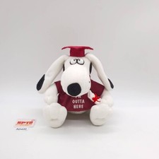 Graduation Dog A496 Russ "Im Outta Here" Plush 6" VINTAGE Stuffed Toy Doll Japan