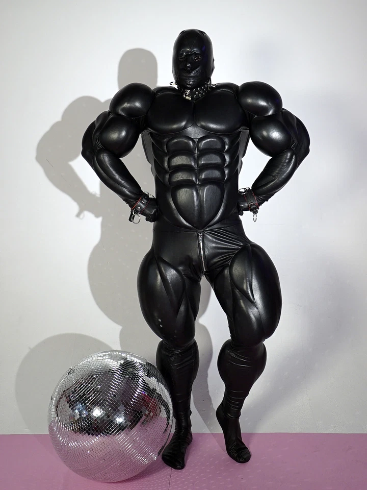 TRAJE MUSCLE NEGRO / COSPLAY / HALLOWEEN Foto 4 de 4