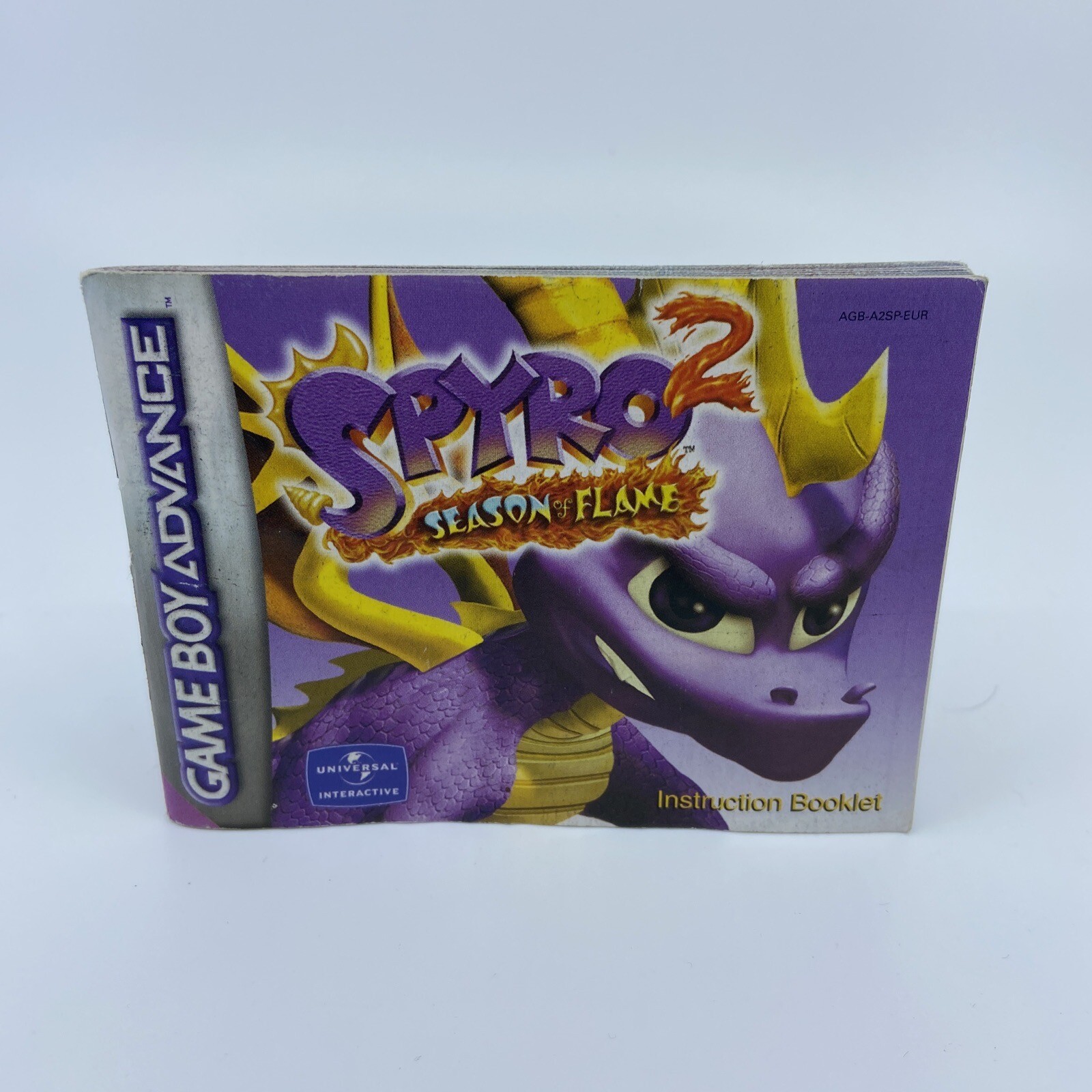 Notice Nintendo Game Boy Advance GBA Spyro 2 Season Of Flame - Version EUR