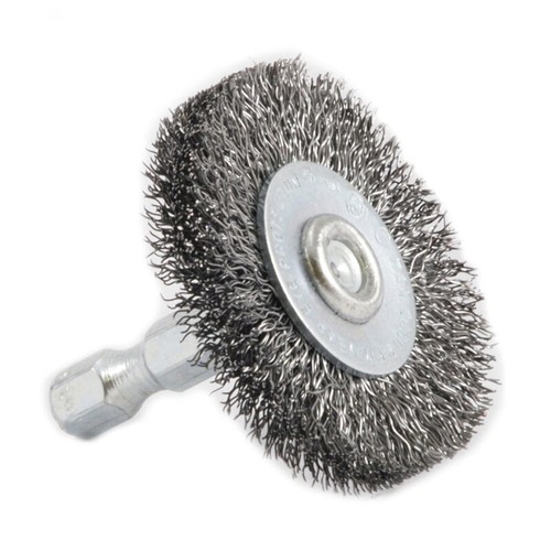 Forney 72726 Coarse 6000 rpm Stem Mounted Wire Wheel Brush 1-1/2 Dia. in. - Picture 2 of 3