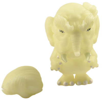 Ron English GID Trunk Elephant Donald Trump Grin Limited NYC Rare Glow In Dark